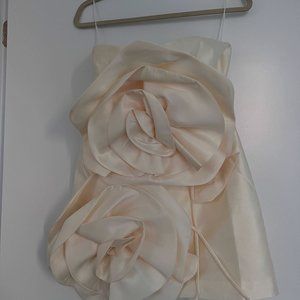 Brand New - Never Worn - White Dress with Roses